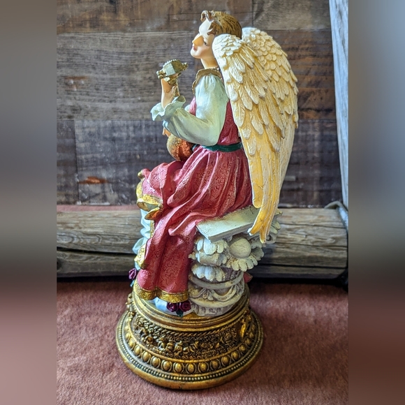 Brothers Sisters Design Studio Musical Christmas Angel W Mandolin - Picture 3 of 7